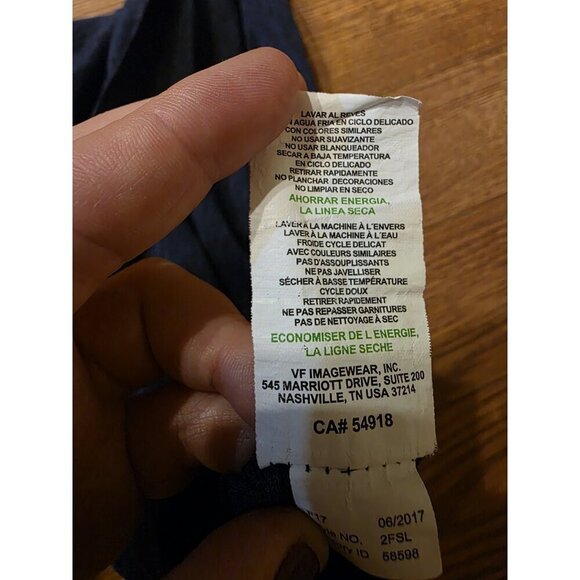 Majestic Seattle Seahawks Shirt Mens Size M Heathered Blue Long Sleeve Cool Base - Picture 7 of 8